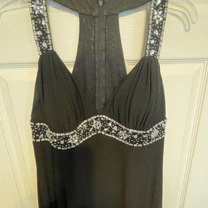 Black Formal - with jewels on front and back